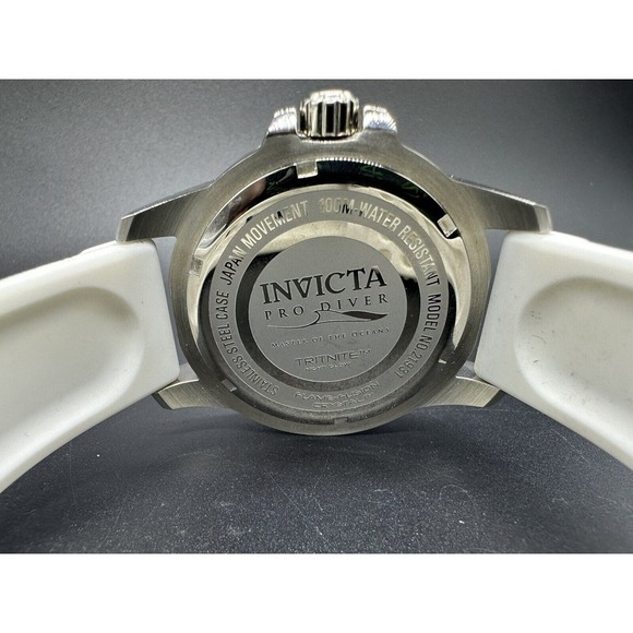 Men's Invicta Pro Diver Quartz Chronograph #21931 Flame-Fusion Crystal Tritnite - Picture 7 of 9